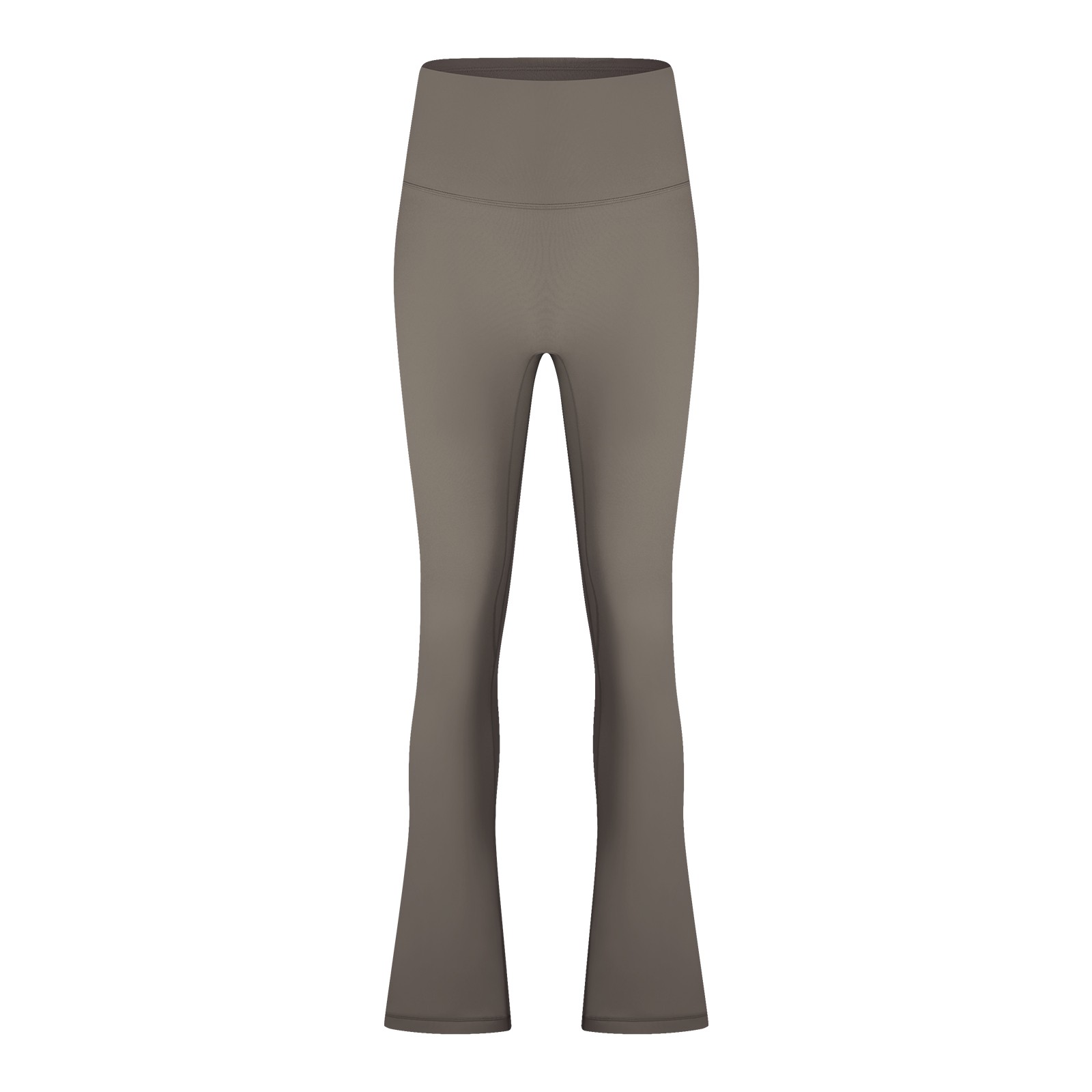 thumbnail image 4 of Pantalones deportivos de yoga: leggings acampanados de cintura alta, nailon y spandex, ropa deportiva elegante, cómodos y elásticos., 4 of 5